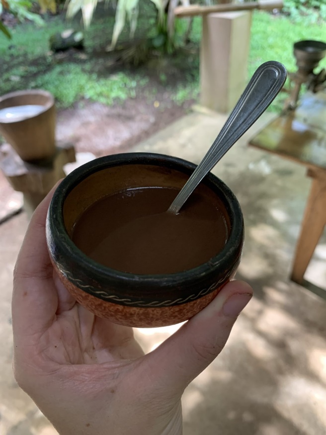 bowl of liquid chocolate